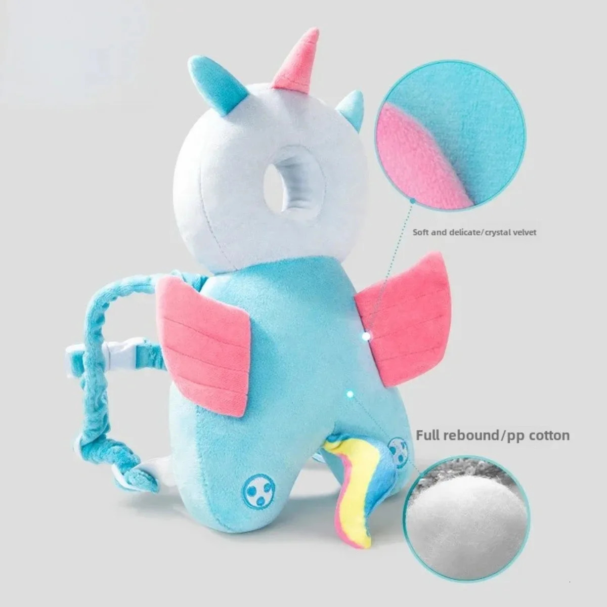 born Security Pillows Baby Headrest Backpack Head Protector Toddler Fall Protection Pad Babies Cushion Antifall Pillow 250527