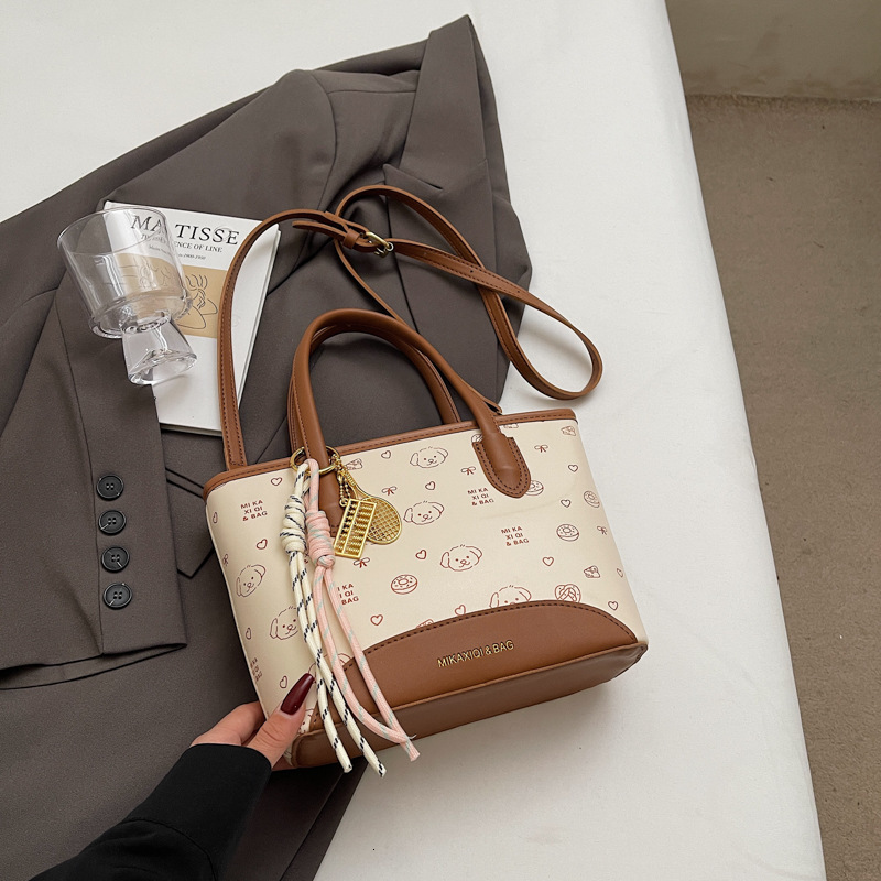Niche polka dot women's fashionable multifunctional handbag designer fashionable women's shoulder bag crossbody bag
