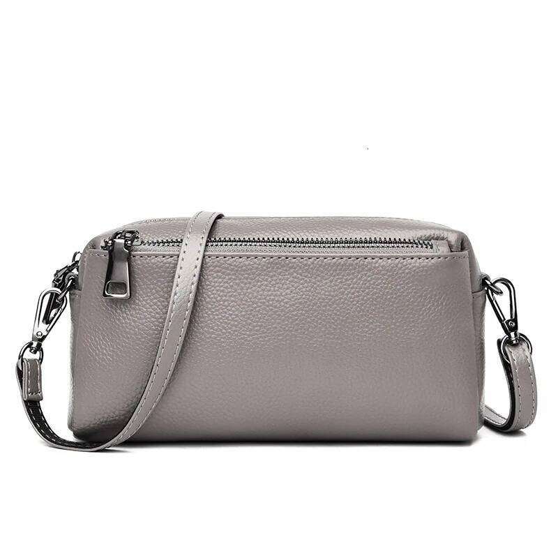 Ranhuang New 2025 Women's Real Genuine Leather Shoulder Fashion Clutch Small Crossbody Bags Red B265