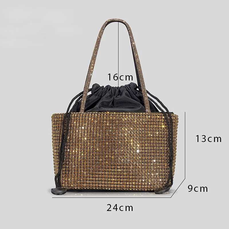 5 Color Diamonds Evening Clutch Bags For Wedding Party Women Luxury Designer Shiny Rhinestone Bucket Purses and Handbags Fashion W250527