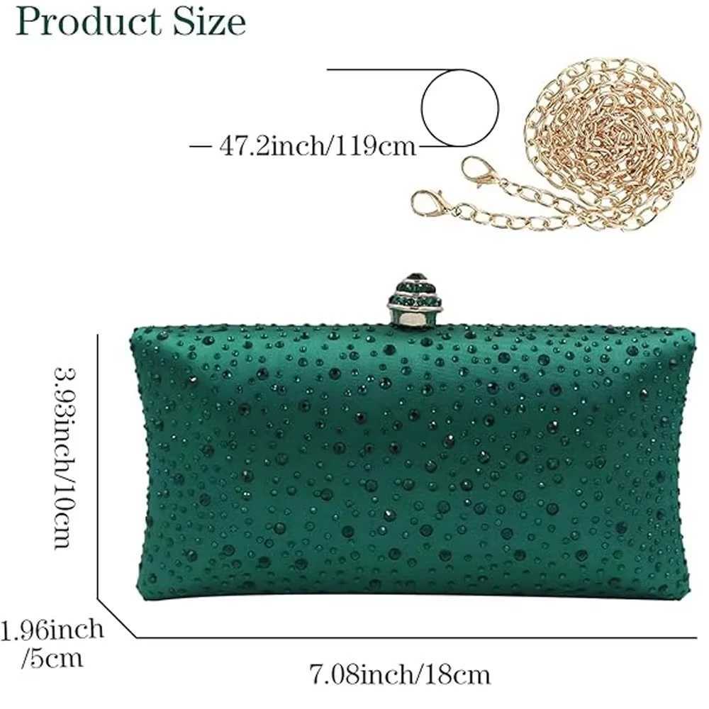 Fashion Luxury Women Clutch Bag With Rhinestone Exquisite Design For Women Party Wedding Shoulder Bag Handbag Evening Bag W250527