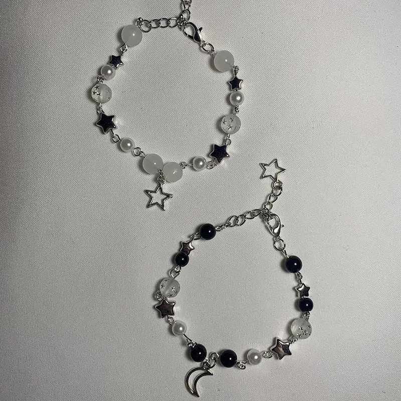 Match Star Moon Bracelet Y2K Jewelry W250526