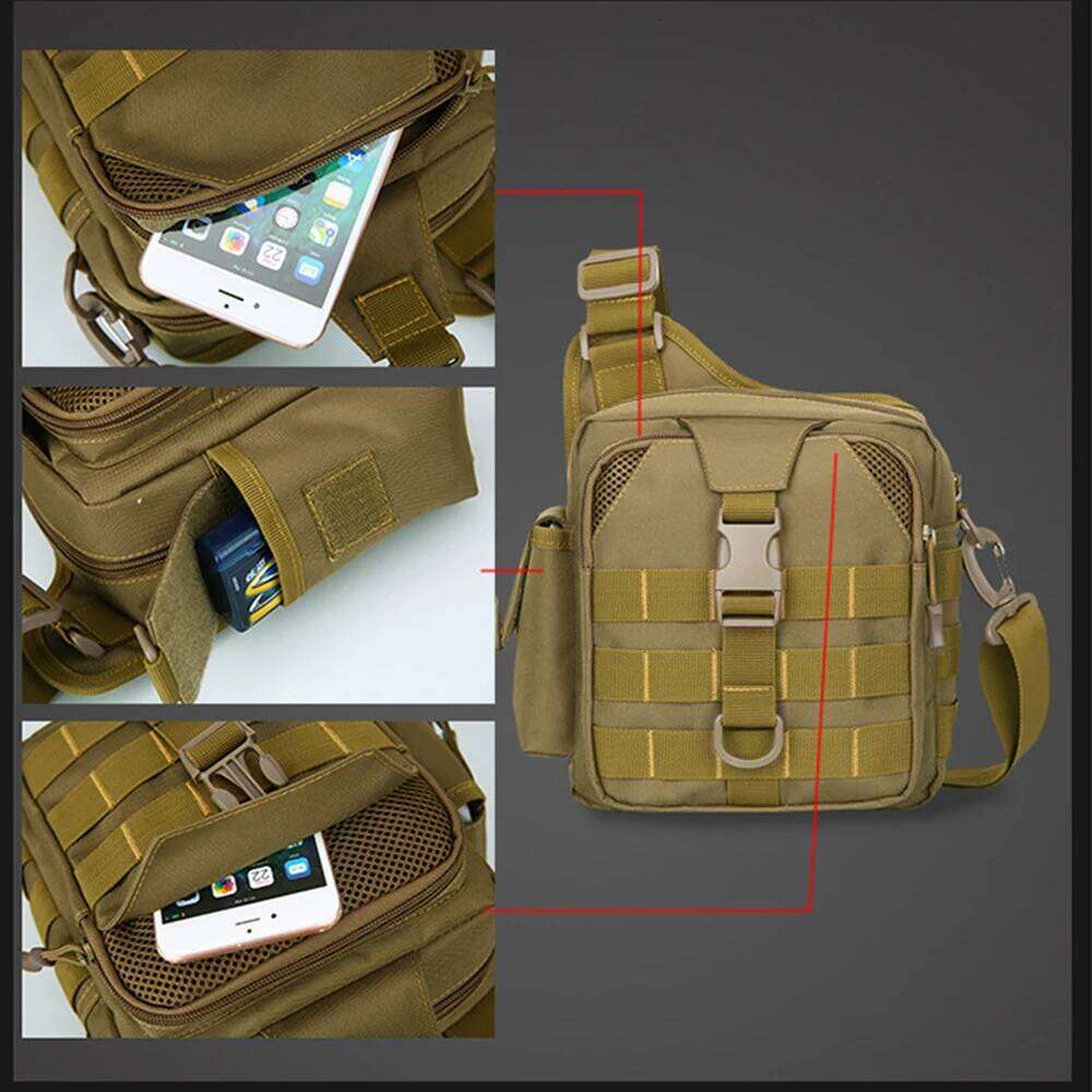 USB Multifunction Men's Tactical Sling Shoulder Men Outdoor Sport Messenger For Military Crossbody Camouflage Bag X116D