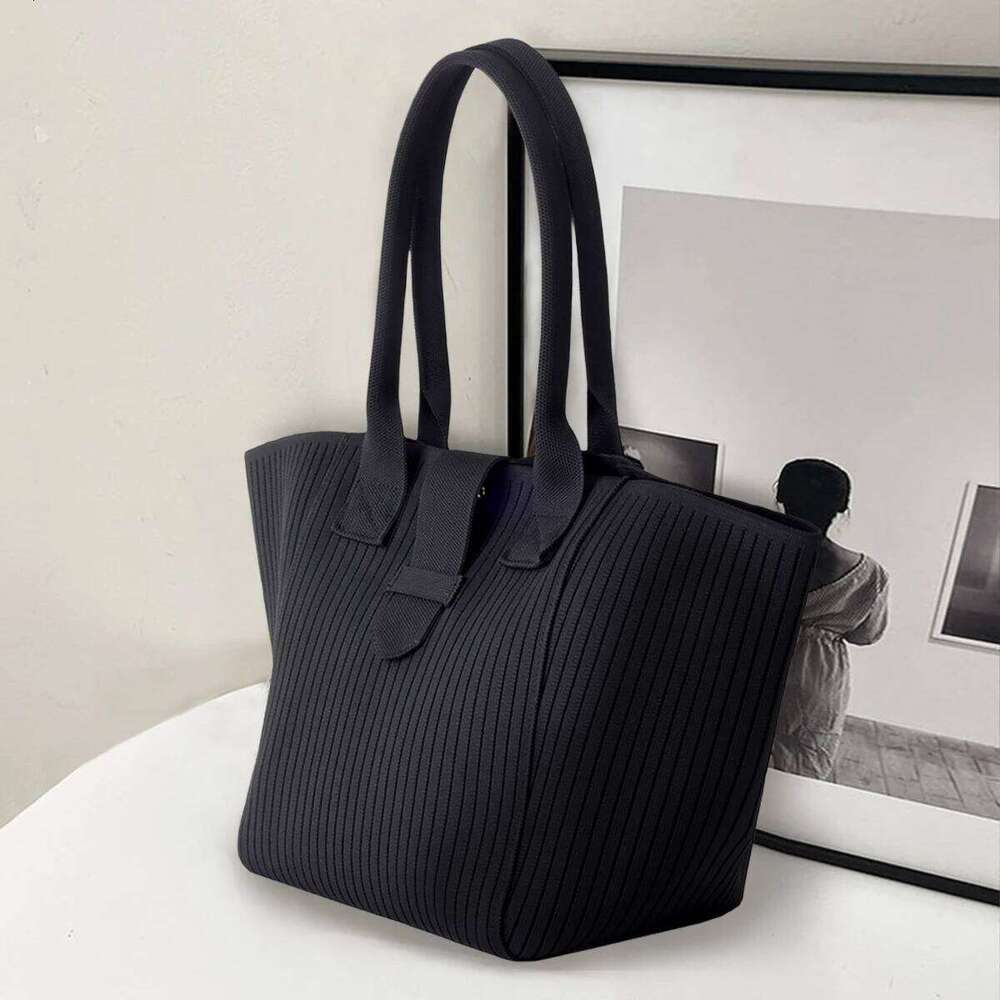 Tote For Gray College Shoulder Fashionable Green White-Collar Commuting Bag Classic Black Handbag Women New