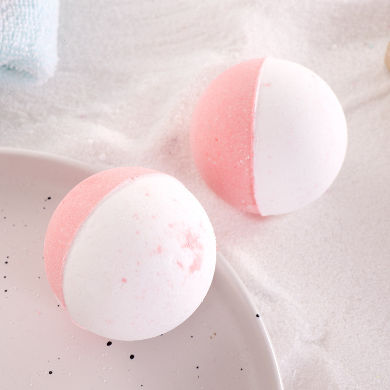 Two Color Bubble Bath Balls Bath Salt Balls Wholesale Customized Manufacturers Salt Bath Bubble Bombs Essential Oil Bathing