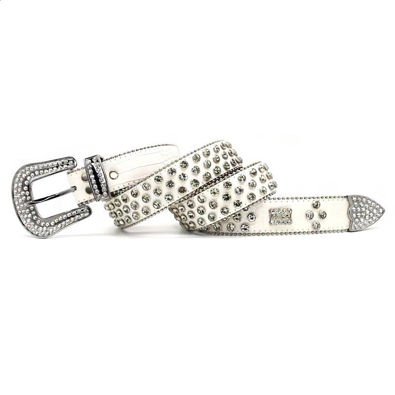 er Bb Belt Simon Belt for Men Women Shiny Diamond Belt Black on Black Blue White Multicolour with Bling Rhinestone As Gift 250221