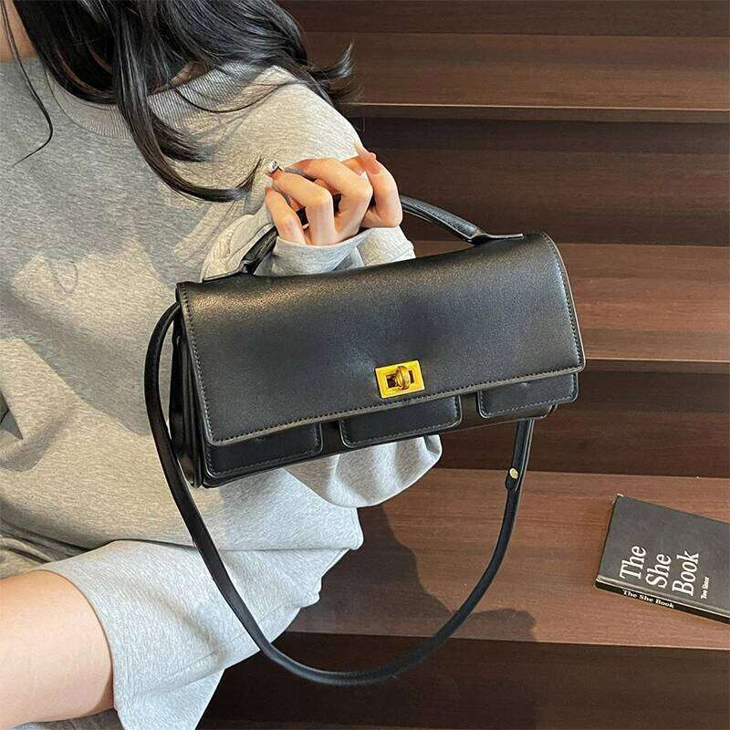 Women's Bags Designer Original Horizontal Wallet Fashion Shoulder Messenger Brand Lightweight Commuting Lock Design Flap Square Bag