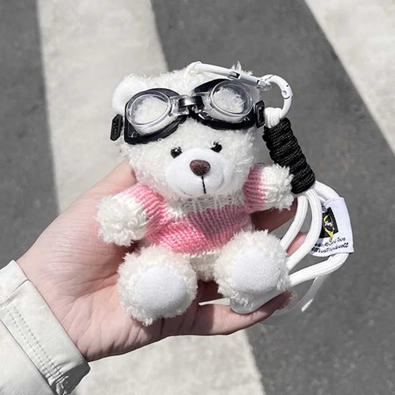 Cute Small Bear Keychains High Quality Plush Bear Doll Keychain For Bag Pendant Kawaii Keychain With Teddy Bear Doll Accessories W250526