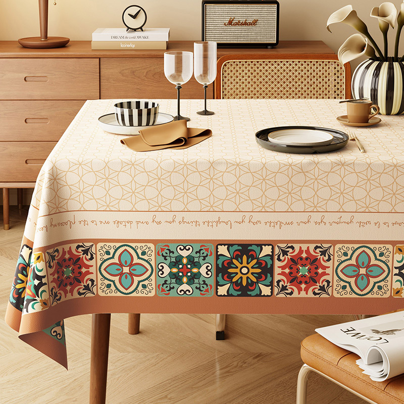 A645 Light Luxury Jifeng Coffee Table Mat: Durable, Easy-to-Wash Protective Cover for Your Desk Surface