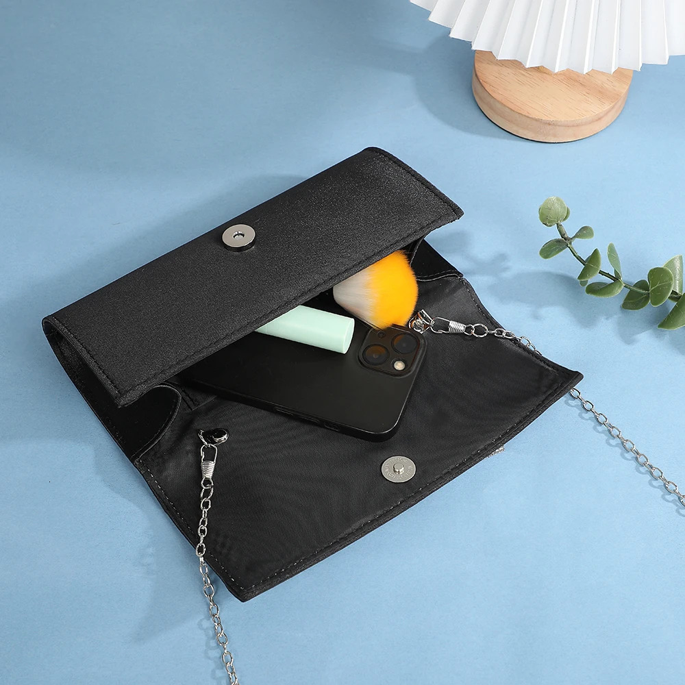 Simple High Quality Solid Color Fashion Evening Clutch bag Rhinestone Bow Temperament Party Wedding hand bag Simpl 250526