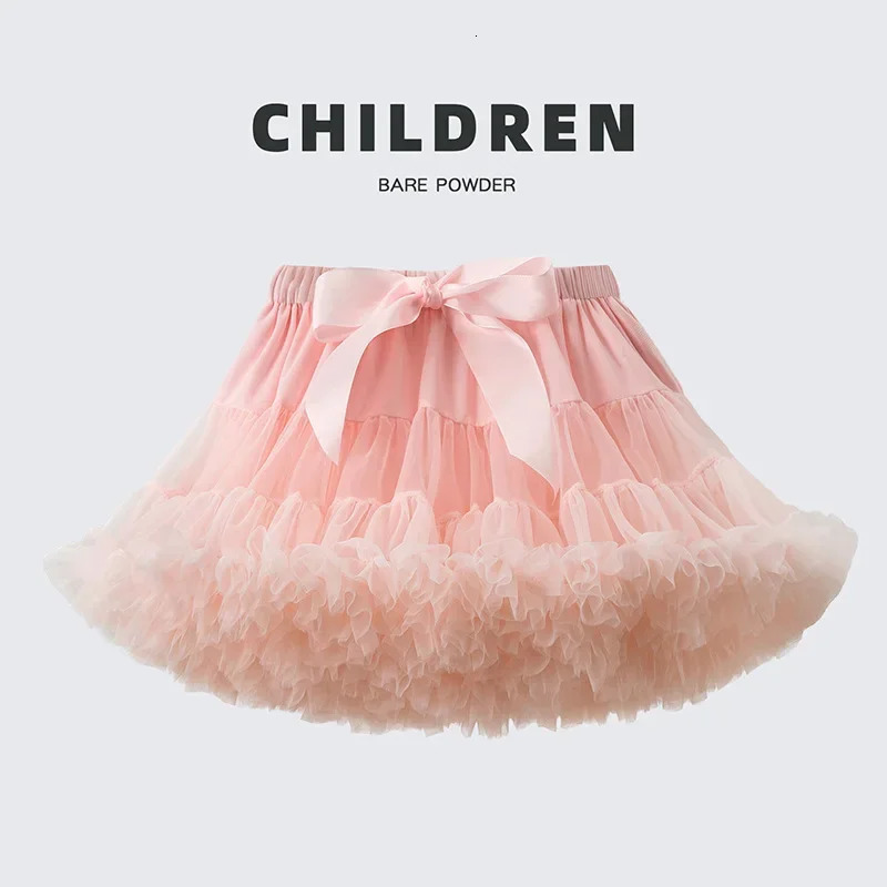 Childrens Skirt Baby Girls Tutu Fluffy Children Ballet Kids Pettiskirt Girl Skirts Princess Tulle Party Dance 250527