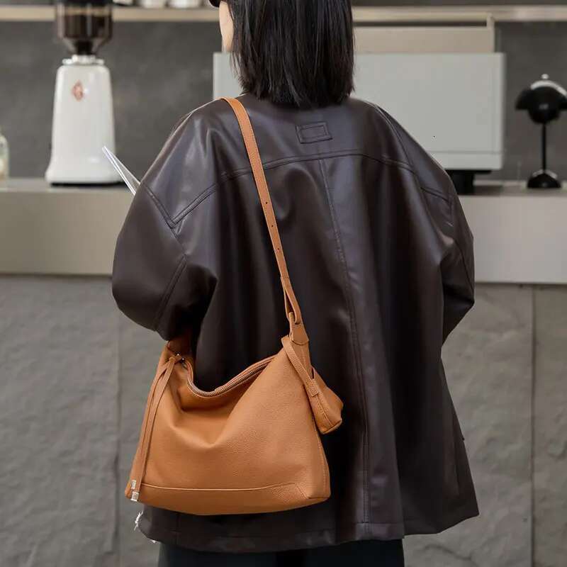 Designer Women's 2025 New Genuine Leather Shoulder Bag High Quality Soft Cowhide Women Crossbody Bags Fashion Handbag