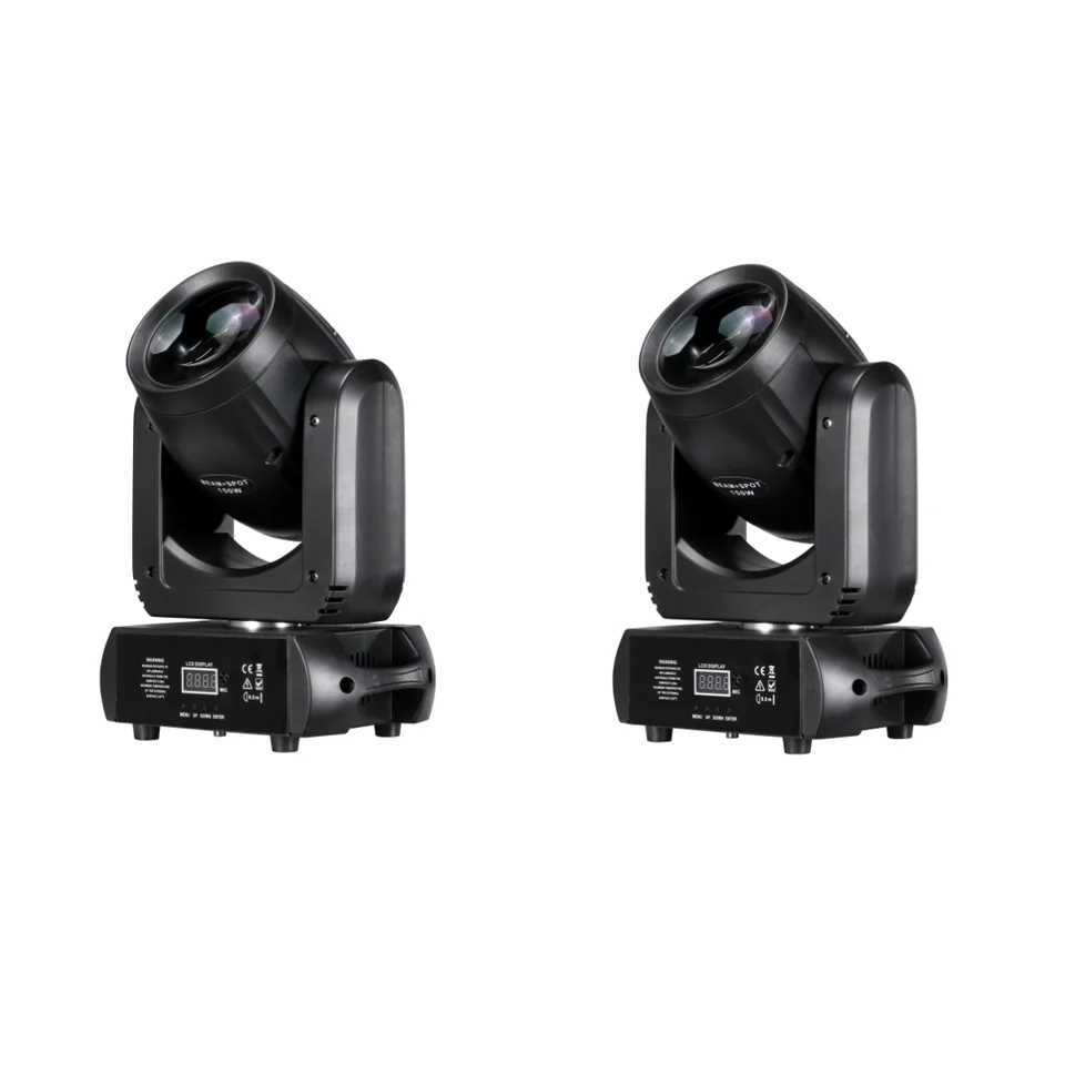 2pcs Mini LED Moving Head Light 150W Beam+Spot+18 Rotating Prisms DJ DMX Stage Light Effect Light Disco DJ Bar XJ250527