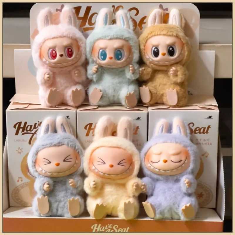 Labubu Macaron 2nd The Monsters Have A Seat Series Blind Box Vinyl Plush Toy Keychain Pendant Mystery Box Cute Childrens Gifts M250527
