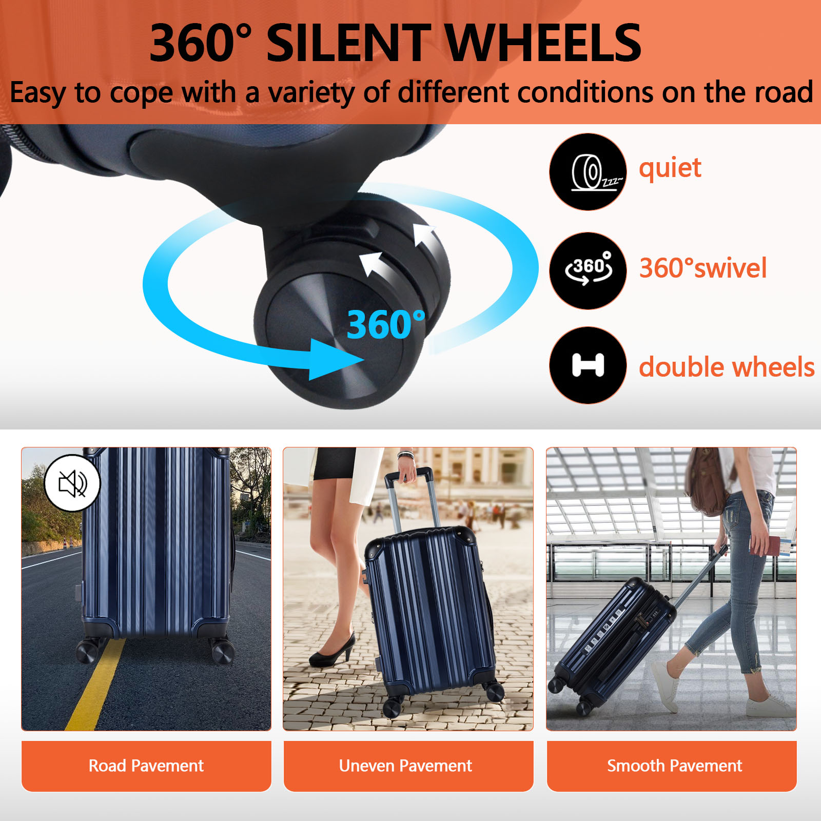 Expandable Carry On Suitcase 20in with TSA Lock - ABS Luggage w/ Corner Protectors for Business Travel & Personal Trips - Lightweight Durable Spinner 