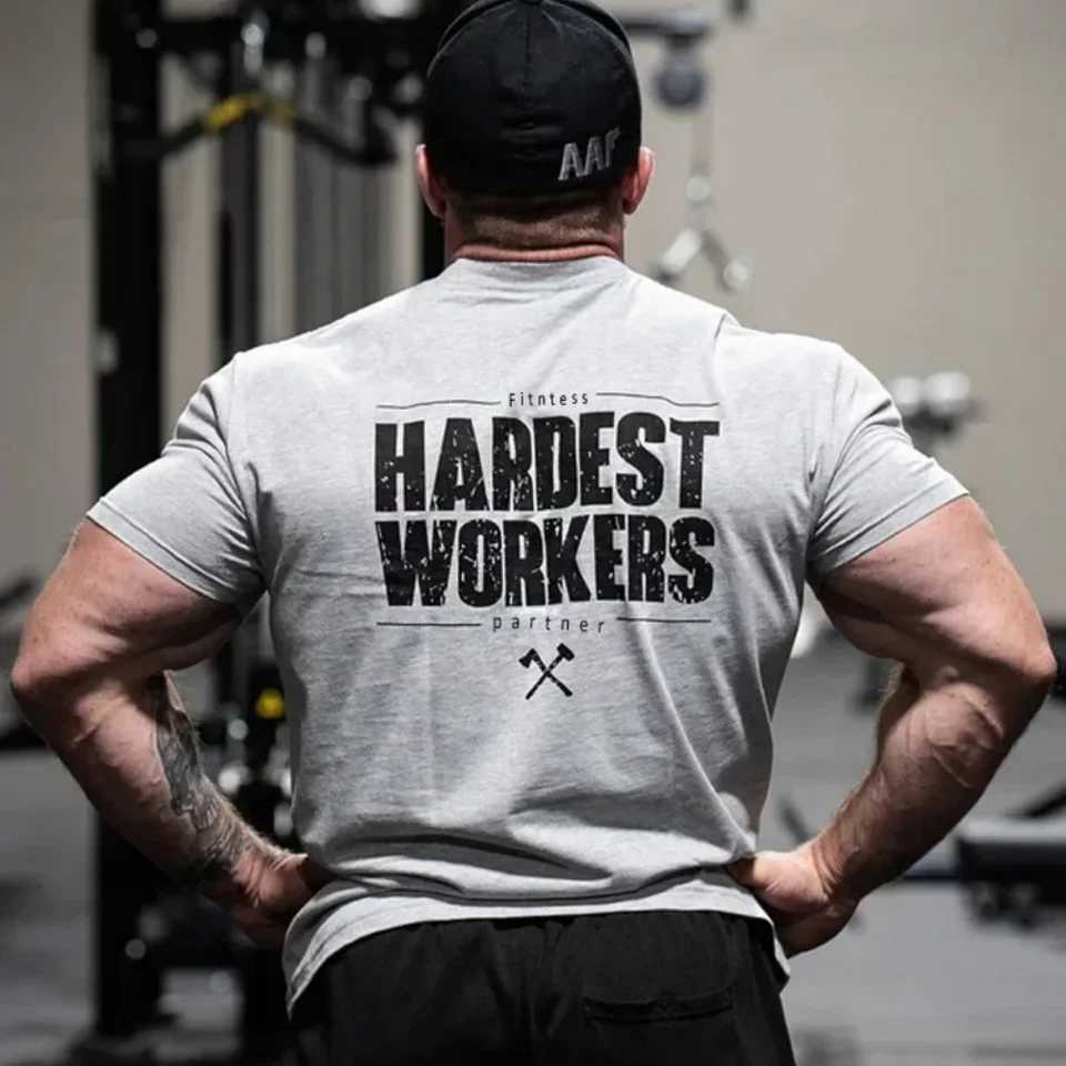 Summer Men cotton T-shirt Mens Athleisure Training short sleeve t-shirt Fitness Man Tshirt Gym Sport t-shirt Tops Z250527