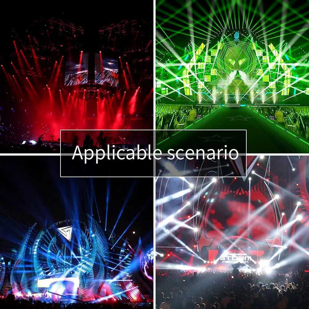 Yiflamefly 2Pcs Mini LED RGBW Moving Head Light 11/13CH DMX512 Voice-activated 4 in 1 Stage Light for DJ Bar Disco Wedding Disco XJ250527