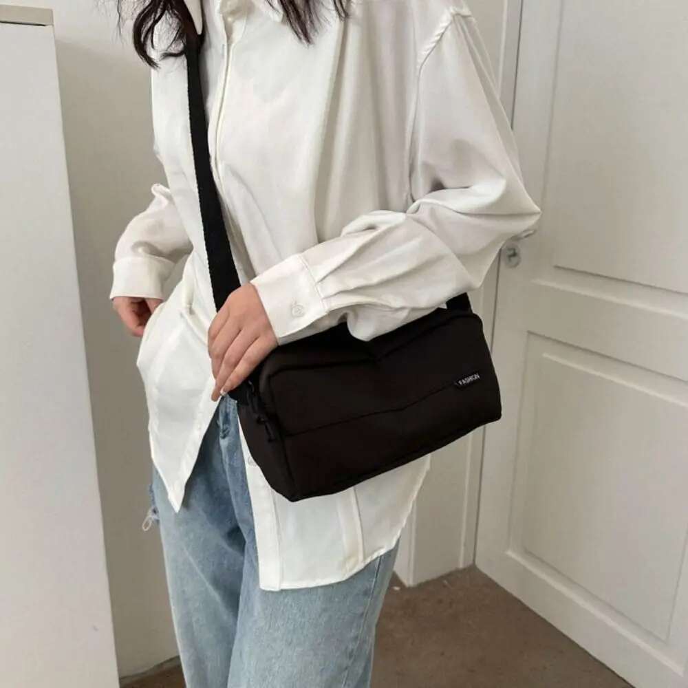 New Autumn Winter Korean Version Large Capacity Crossbody Casual Versatile Fashion Lightweight Oxford Bag