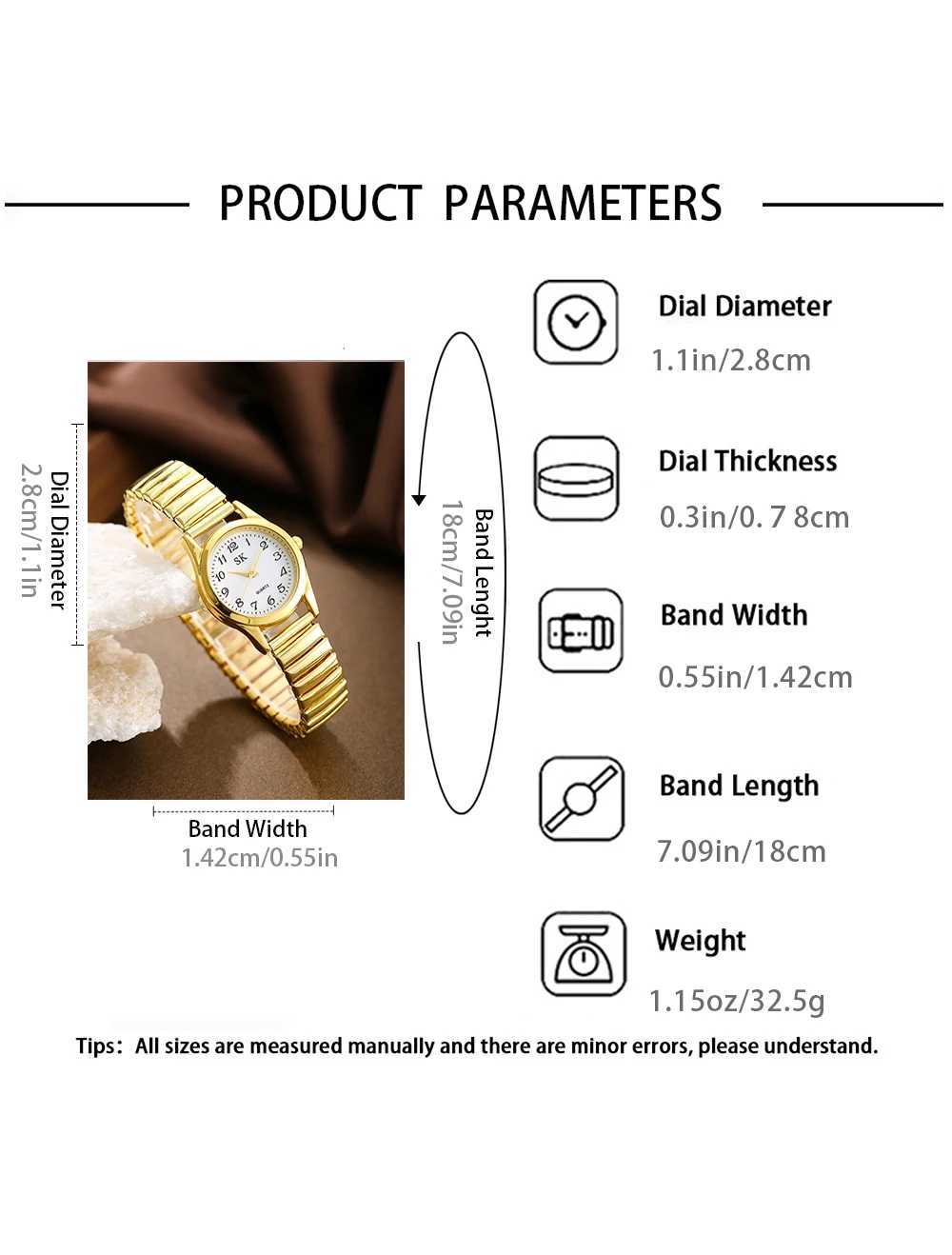 3pcs Womens Fashionable Light and Luxurious Watches Set Daily Wear Birthday and Holiday Gifts XJ250527