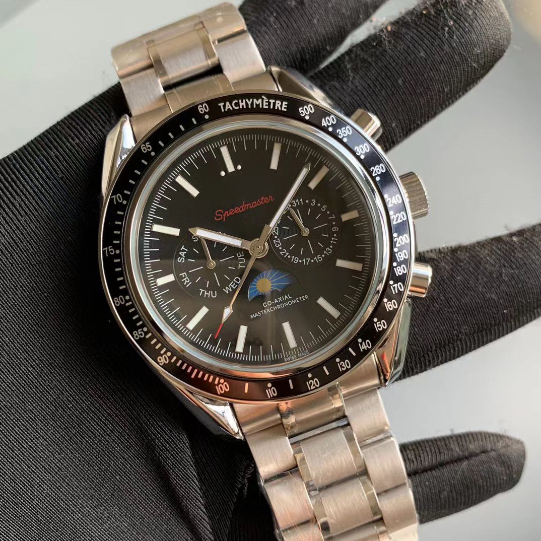 Classic High Quality Spmaster Edition Watch Designer Watch Luxury Men Watches 42mm Automatic Mechanical /Quartz Master Moon Man Watch