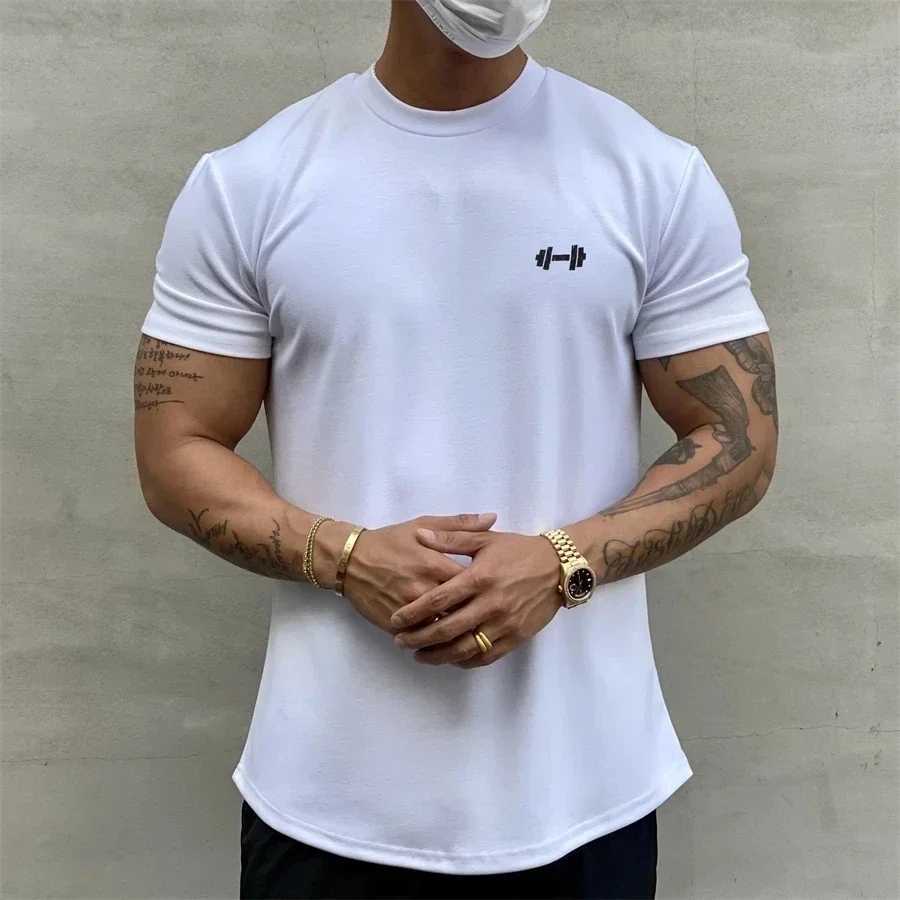 2023 Mens New English Letter Fashion Street Fitness Print Short Sleeve Casual 100% Cotton Round Neck T-shirt S-4XL Z250527