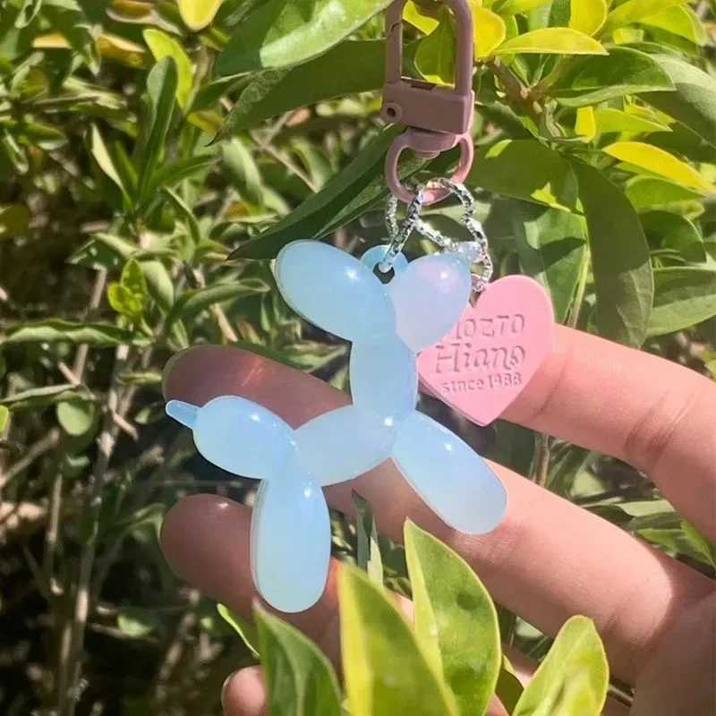 Cartoon Acrylic Balloon Dog Keychains For Women Y2k Bag Pendant Couple Car Keychain Jewelry Gift Decoration Accessories W250526