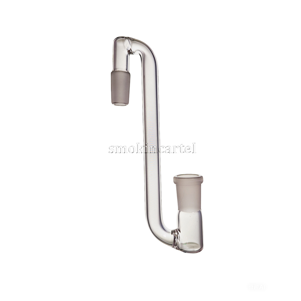 Dropdown Adapter 14mm Male to 14mm Female Glass Adapter For Glass Hookahs Water Pipes Dab Rigs