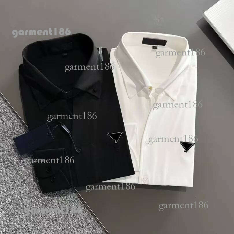 Designer men's shirt classic men's long sleeved T-shirt men's polo shirt men's business casual shirt luxurious fabric simple style
