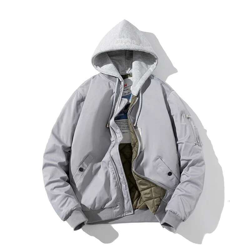 Men Bomber Solid Autumn Winter Pilot Jacket Women Vintage Fashion Hooded Baseball Coat Casual Windbreak Parkas Red Pink