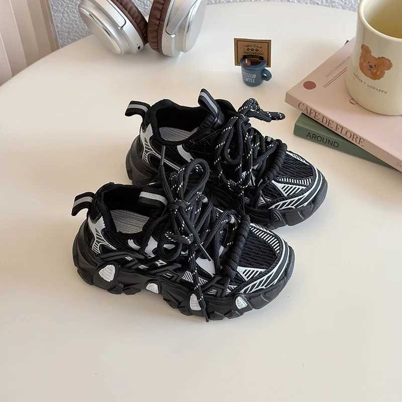 Spring Autumn Toddler Boy Shoes Black Red Versatile Childrens Sneakers for Girls Fashion School Non-slip Kids Causal Sneakers T250527