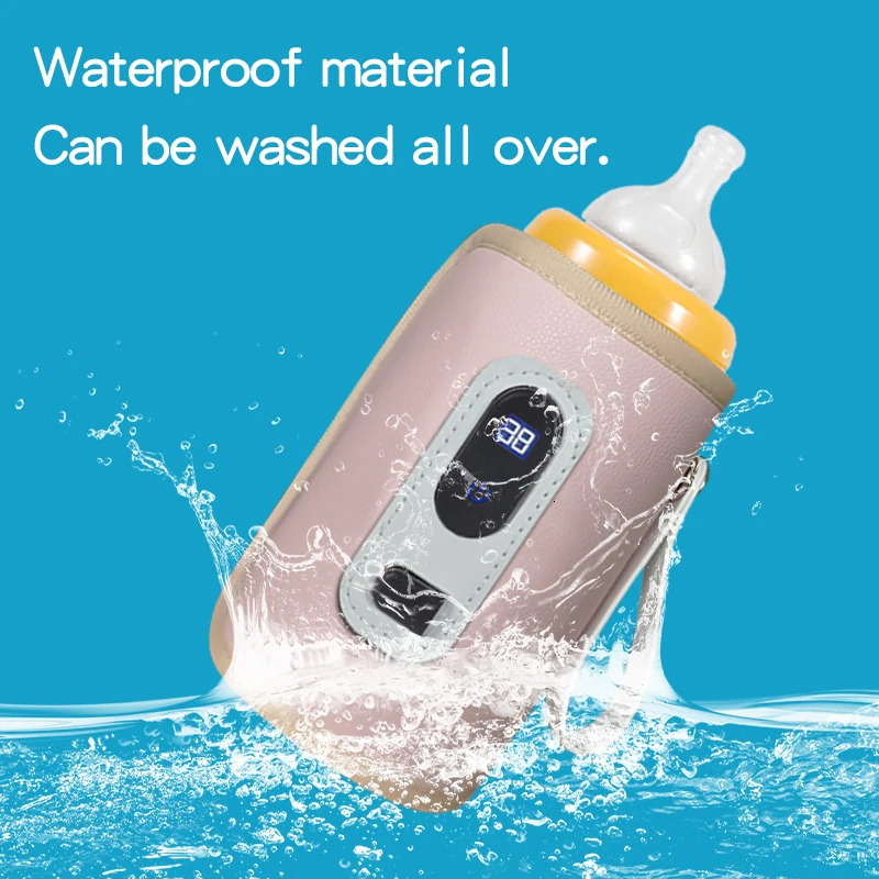 USB Milk Water Bottle Warmer for Breastmilk and Formula with LED Display 5 Adjustable Temperature Baby Warmer 250527