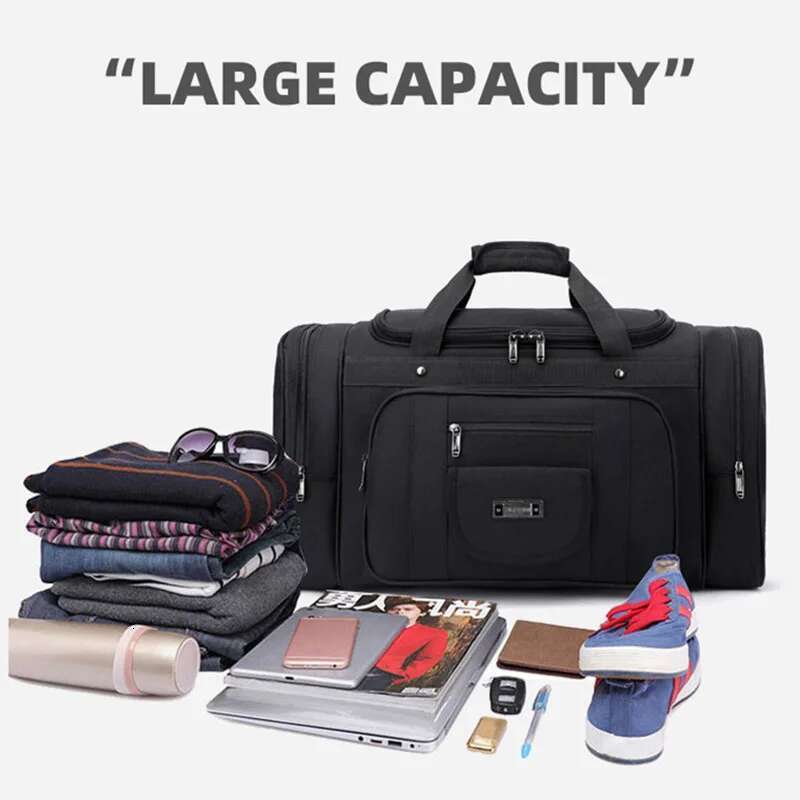 Men Travel Bag Gym Fiess Multi-funcation Detachable Shoulder Strap Handbag Shoes Pocket Traveling Storage Crossbody Bags