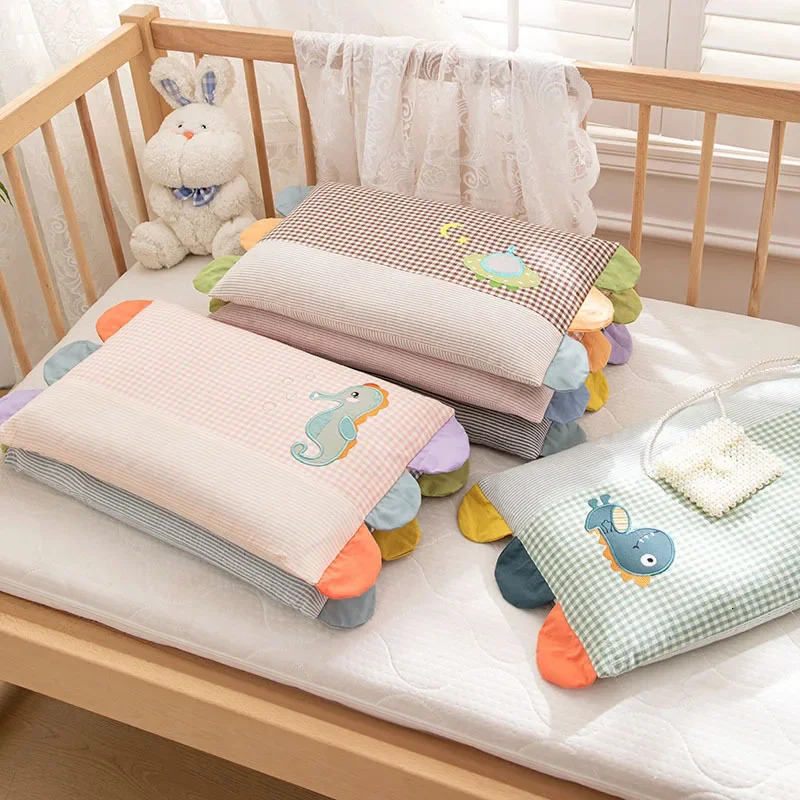 Cartoon Pattern Childrens Pillow Removable Washable Baby with Zipper Household Breathable Cotton Boys Girls 250527