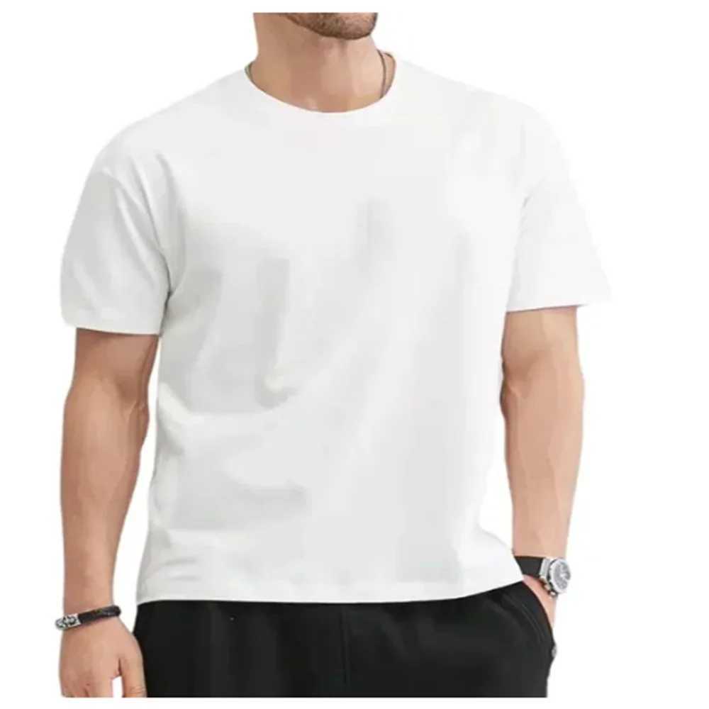 Mens 100% Cotton Paris Short Sleeve T-shirt Loose Tshirt 69857 Z250527