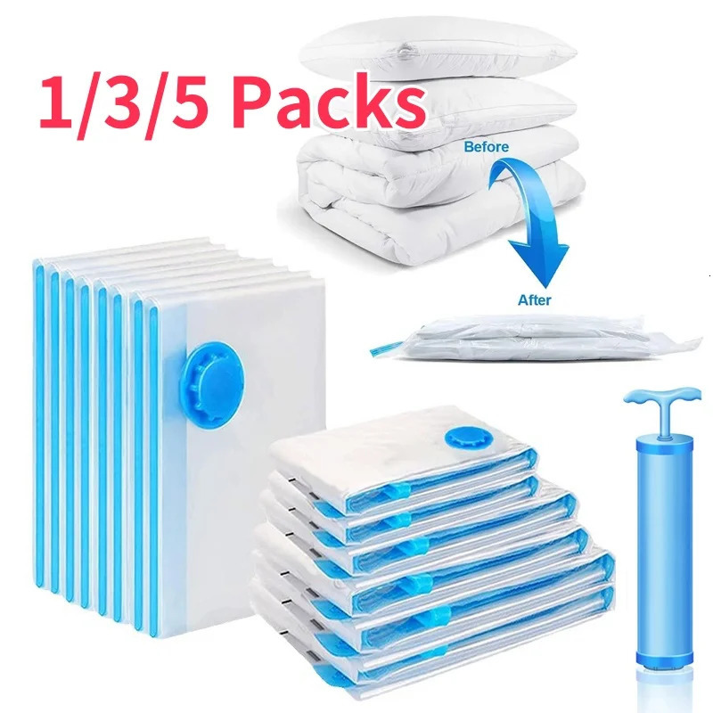 Vacuum Storage Bags for Storing Clothes Organizer Vacuum Seal Bag Space Saving Bags for Pillow Blanket Travel Vacuum Bag Package 250526