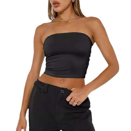 Strapless Inner Pure Desire Sexy Top Summer Outer Wear Pullover Vest Slim Fit Women's Clothing