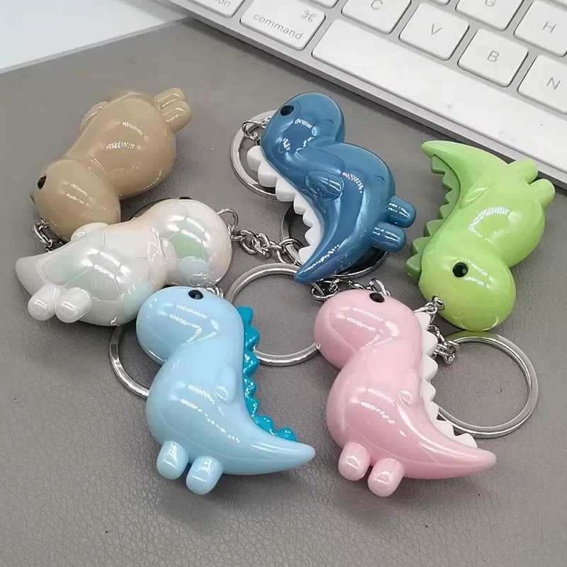 1PC Kawaii Dinosaur Keychain - High Quality Acrylic Animal Pendant Key Ring for Men Women Boys and Girls - Creative Gift Idea W250526