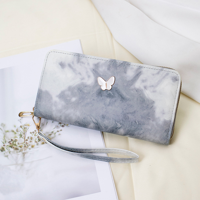 Chinese gradient color fashion long wallet fashionable and sweet women s handbag multi layer fashion card slot coin wallet designer men s wallet