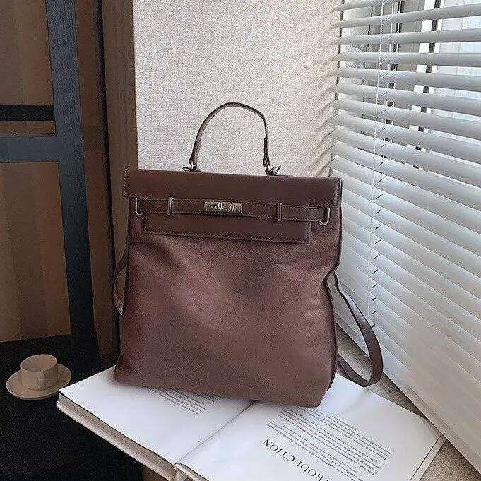 2025 Summer Must-Have PU - Fashionable Cover Type Bag, Spacious One Size Backpack for Work, School & Travel