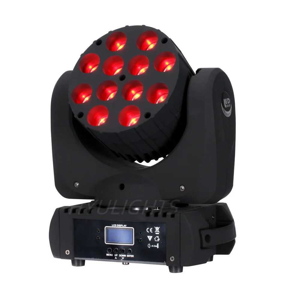 LED Beam Wash Moving Head Lights 12x12W RGBW 16.7 Million Colors 9/16 DMX Channels Disco Parties Show DJ StrobeXJ250527