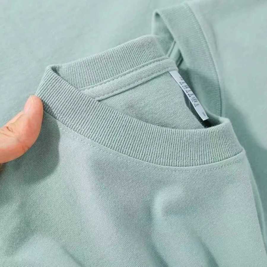 100% Cotton T-shirt Men Women Solid Color O Neck Short-sleeved Tops Summer Korean Loose Half-sleeve T Shirt Unisex M-4XL Z250527