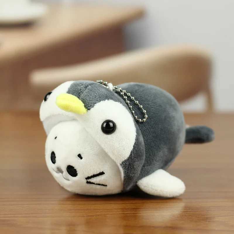 Cute Seal Doll Keychain For Bag Pendant Creative Animal Series Plush Seal Doll Stuffed Keychain Kawaii Doll For Gifts Wholesale W250526