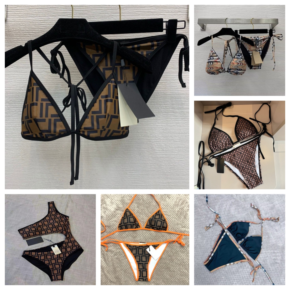 Designer Womens Swimwear Shiny Rhinestone Diamond Bikini For Women Swimsuit Female Two Pieces Set Halter Bathing Suit Swim Wear Sexy One-piece Swimsuits Size S-XL