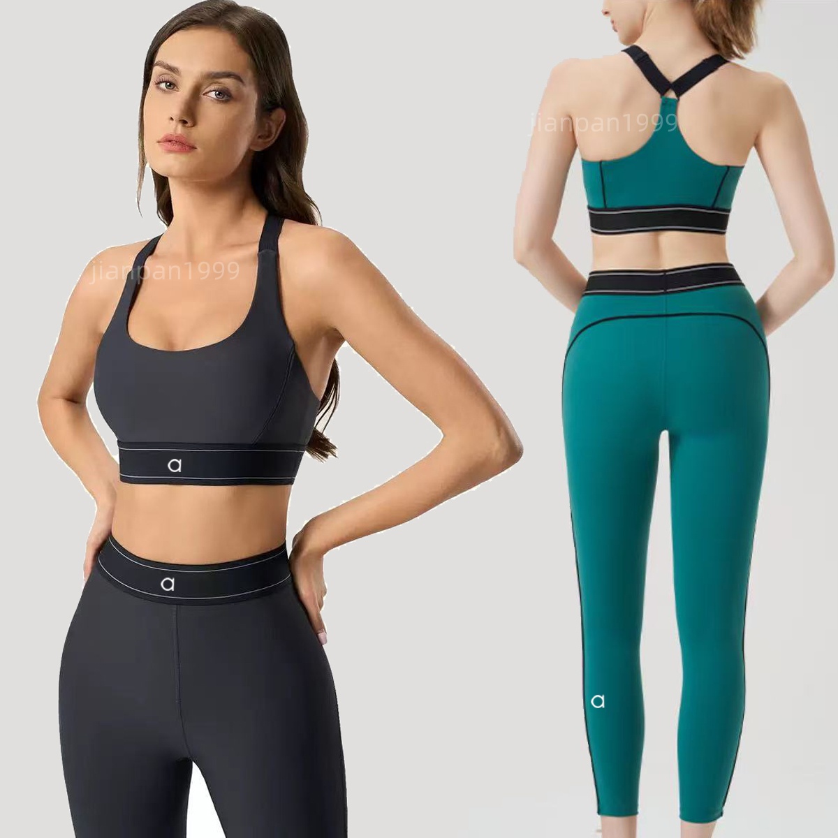 tracksuit Align Yoga Set Women lingerie 2 Pieces Sportswear Gym Top workout sets Sports Bra Fitness High Waist Leggings Workout Sports Clothes Tracksuits