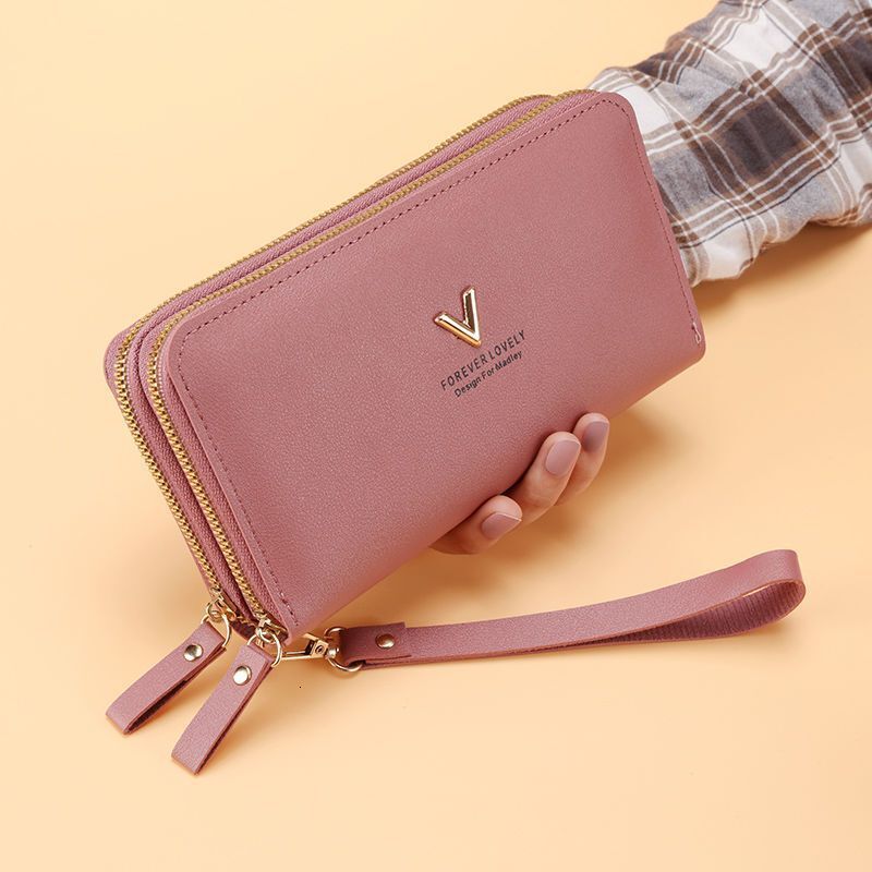New Women s Wallet Long Women s Handbag Double layer Zipper Large fashion Capacity Coin Wallet Multi fashion purpose Designer Men s Wallet