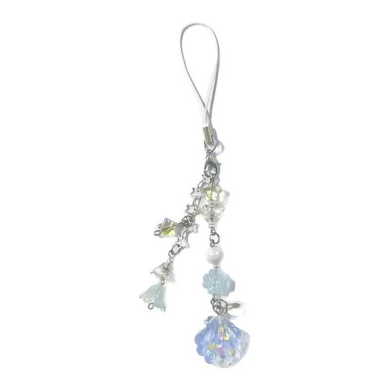 Shell Beaded Phone Chain Gorgeous Star Lily of the Valley Coquettish Coquette Keychain W250526