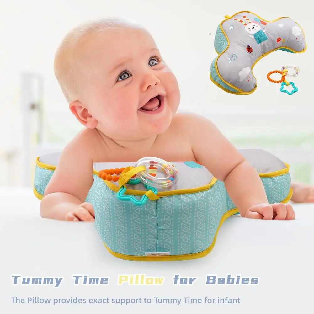 Baby Pillow Tummy Time Toy Lying High Contrast DoubleSided Birthday Gifts Training Pillows Headup Se A8E8 250527