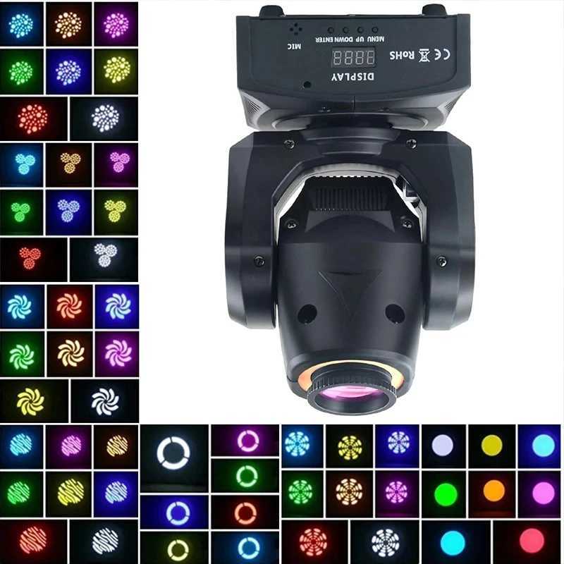 LED Lights Party DJ Disco Shaking Head Flash 1/2PC 80W Moving Head Spotlight Pattern Lights Bar Club Performance Event Ballroom XJ250527