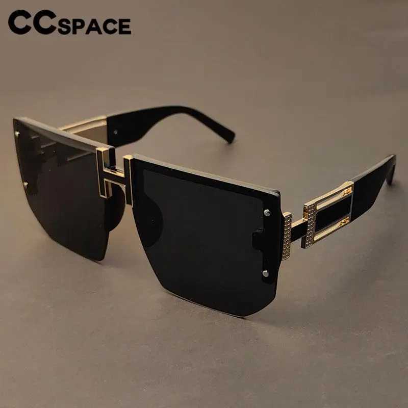 Luxury Brand Design Rimless Sunglasses Women Fashion Large Size Sqaure Gradient Suneyeglass Outdoors Casual Sunscreen #53983 Z250527