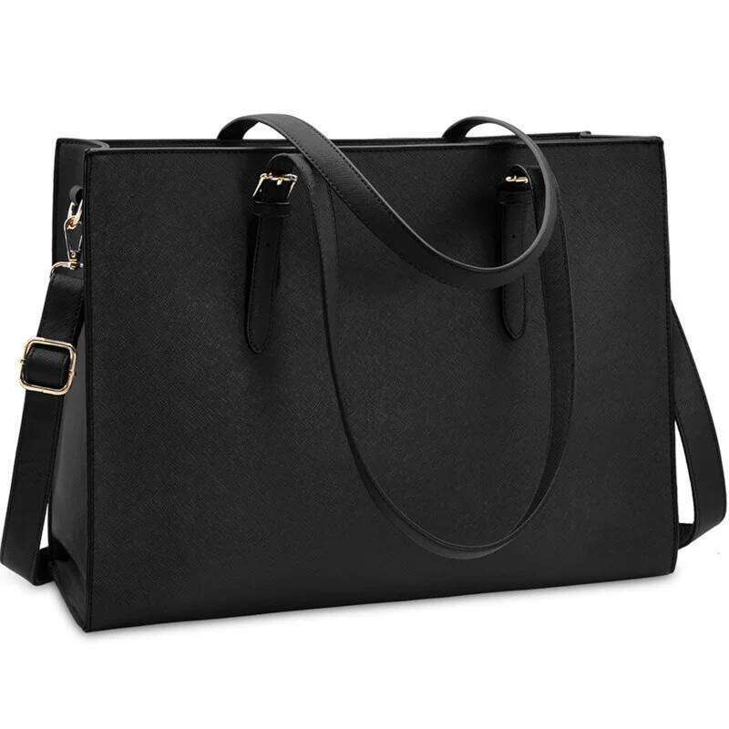 Women's Bags Designer European And American Laptop Bags Cross-Grained Women's Multi-Layered Large Single-Shoulder Bag Stylish Versatile Brie